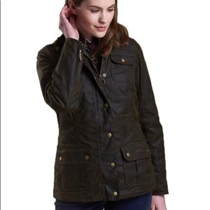 LNWT Barbour Ashley Wax Field Jacket